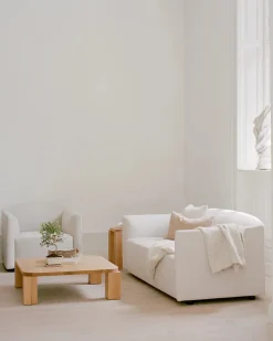 Shore Lounge Chair Extended Base, quill fra New Works