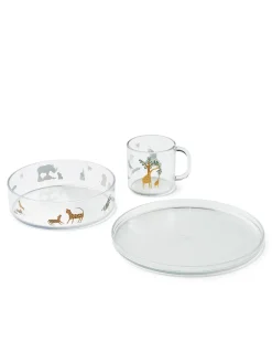 Siva Printed Tableware Set, all together/sandy fra Liewood