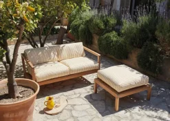 Skagerak Virkelyst Puf, Golden Yellow Stripe fra Fritz Hansen