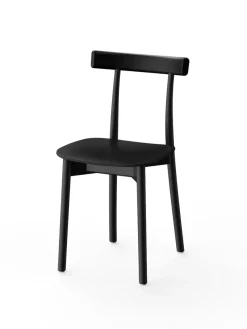 Skinny wooden chair, ash/blue fra Nine