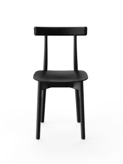 Skinny wooden chair, ash/blue fra Nine