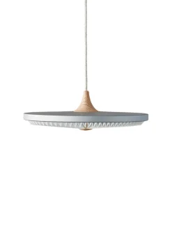 Soleil pendel small, røget eg, papir skærm fra Le Klint