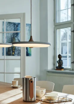 Soleil pendel small, røget eg, papir skærm fra Le Klint