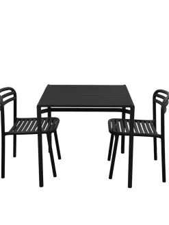 Special Edition Bliss Dining Table 81x81 cm, black fra Cane-line