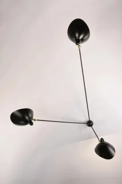 Spider Big Wall Lamp w/3 Fixed Arms af Serge Mouille