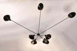 Spider Big Wall Lamp w/7 Fixed Arms af Serge Mouille