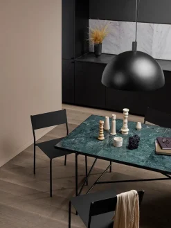 Spisebord 185, grøn marmor fra HANDVÄRK