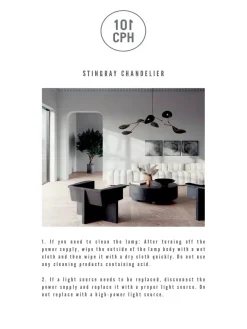 Stingray Chandelier, bronze fra 101 Copenhagen