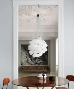 Stochastic Pendel Opal Hvid fra Luceplan