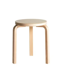 Stool 60, white laminate fra Artek