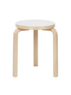 Stool 60, white laminate fra Artek