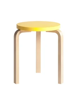 Stool 60, white laminate fra Artek