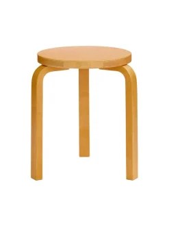 Stool 60, white laminate fra Artek