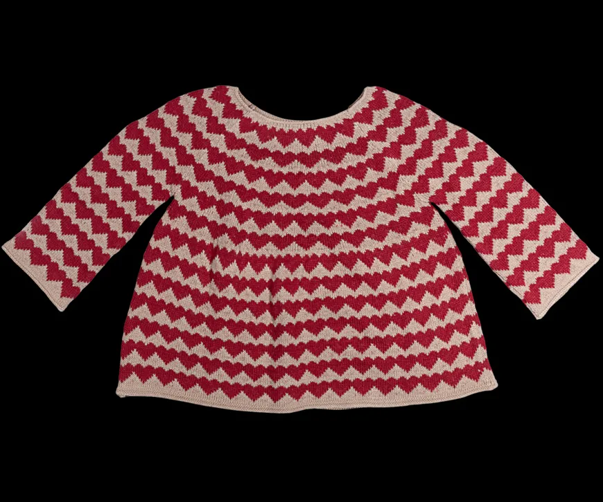 Strikket sweater, Størrelse 3-4 år - Hjerter fra Maileg