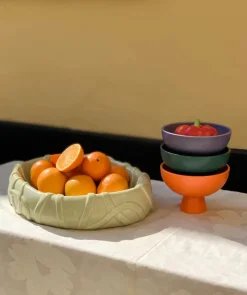 Strøm Skål, vibrant orange fra raawii