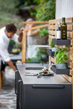 Teak Væg til Drop Hovedmodul fra Cane-line