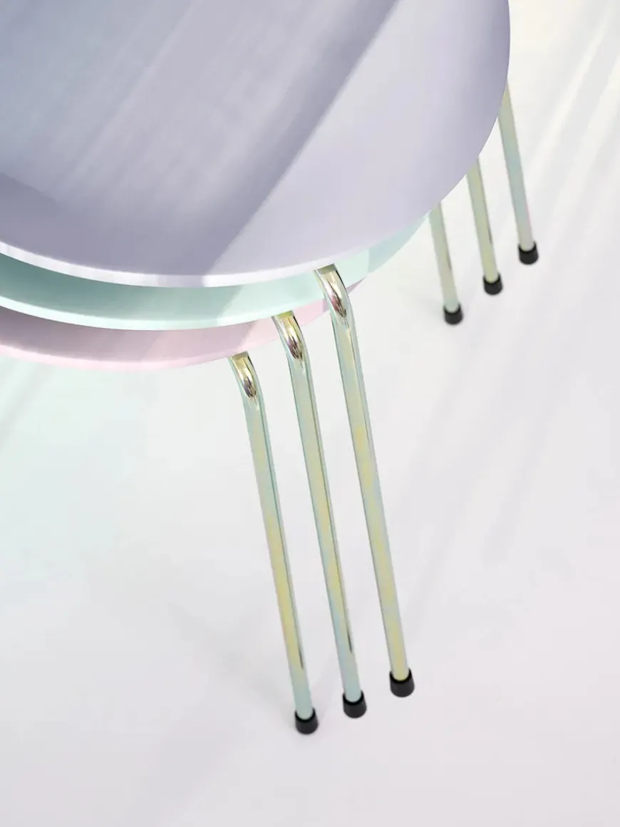 70th Anniversary Edition 3107 Spisebordsstol, 7:14 AM Violet af Arne Jacobsen