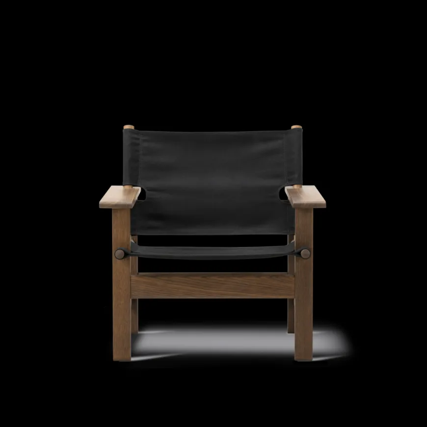 The Canvas Chair, lys olieret eg natur canvas af Børge Mogensen