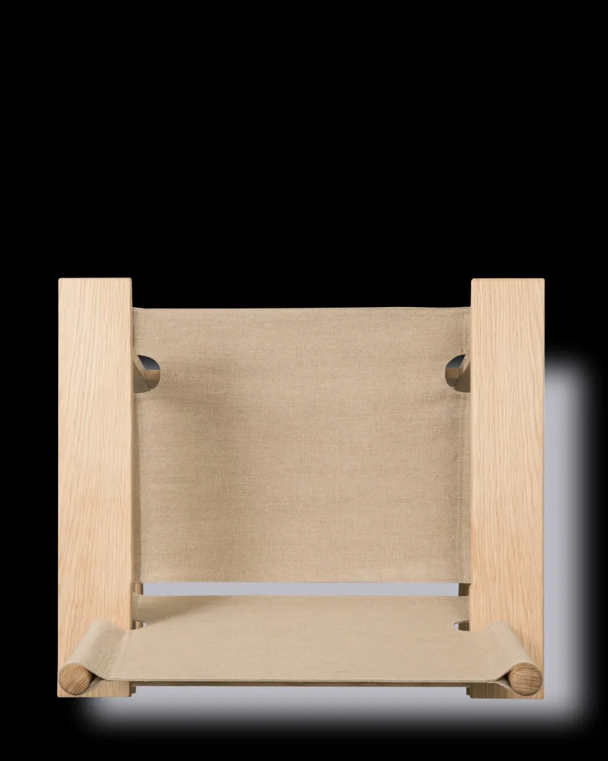 The Canvas Chair, lys olieret eg natur canvas af Børge Mogensen