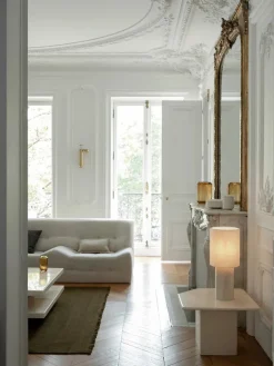 The Eight Over Eight Lamp Small, grey marble fra Louise Roe