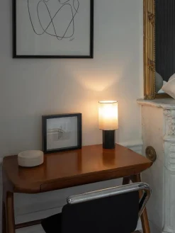 The Eight Over Eight Lamp Small, grey marble fra Louise Roe