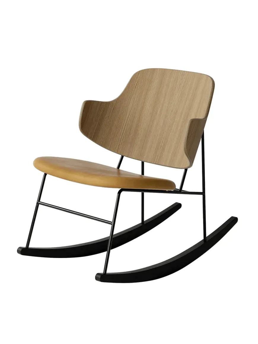 The Penguin Rocking Chair, eg natur/dakar læder fra Audo Copenhagen