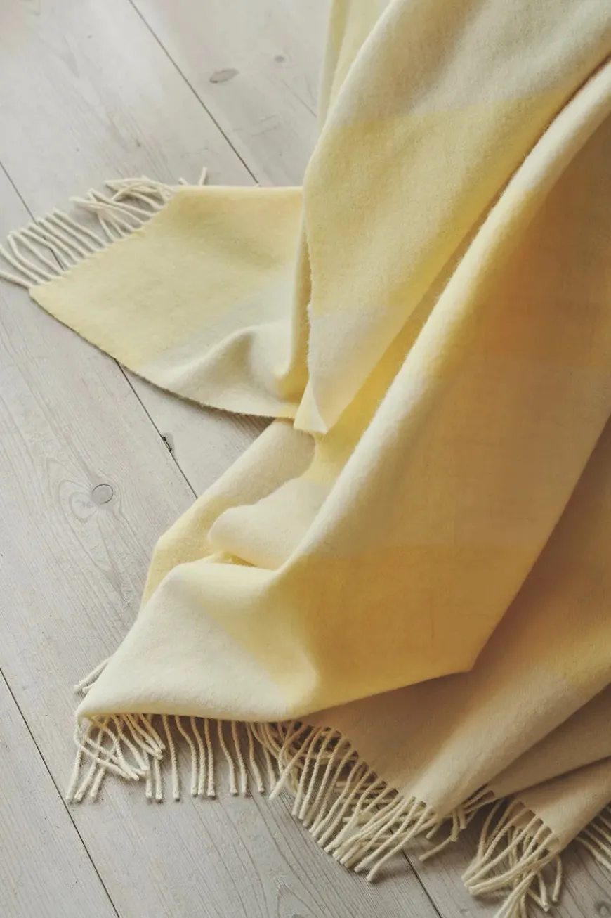 The Sweater Plaid, yellow fra Silkeborg Uldspinderi