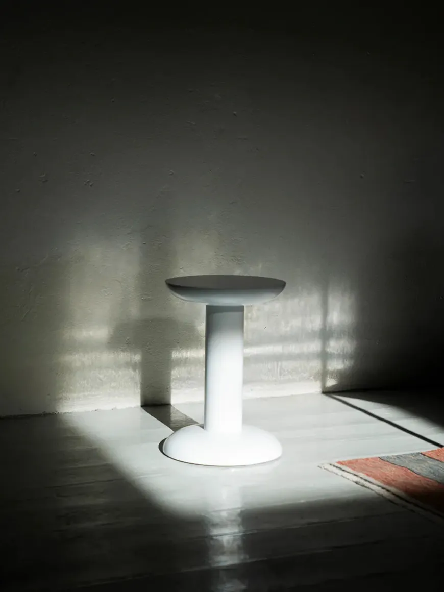 Thing Sidebord/Skammel, white fra raawii