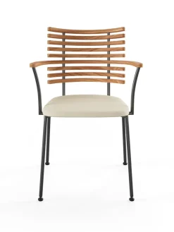 Tiger Armstol, sort læder fra Naver Collection