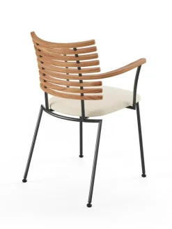 Tiger Armstol, sort læder fra Naver Collection