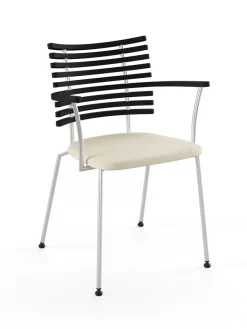 Tiger Armstol, sort læder fra Naver Collection