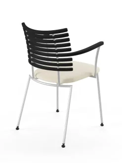 Tiger Armstol, sort læder fra Naver Collection