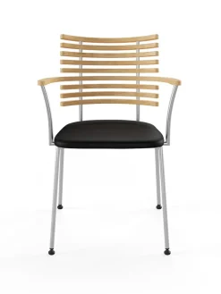 Tiger Armstol, sort læder fra Naver Collection