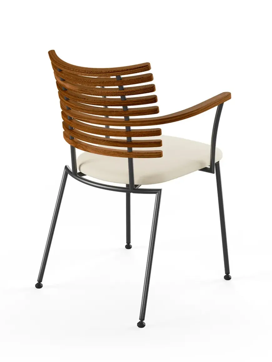 Tiger Armstol, sort læder fra Naver Collection