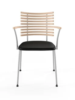 Tiger Armstol, sort læder fra Naver Collection