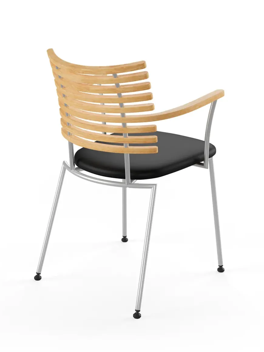 Tiger Armstol, sort læder fra Naver Collection