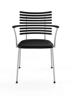 Tiger Armstol, sort læder fra Naver Collection