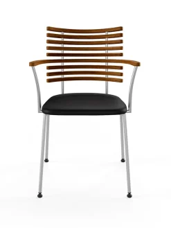 Tiger Armstol, sort læder fra Naver Collection