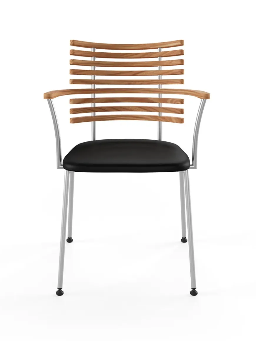 Tiger Armstol, sort læder fra Naver Collection