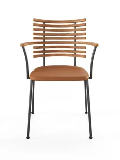 Tiger Armstol, sort læder fra Naver Collection