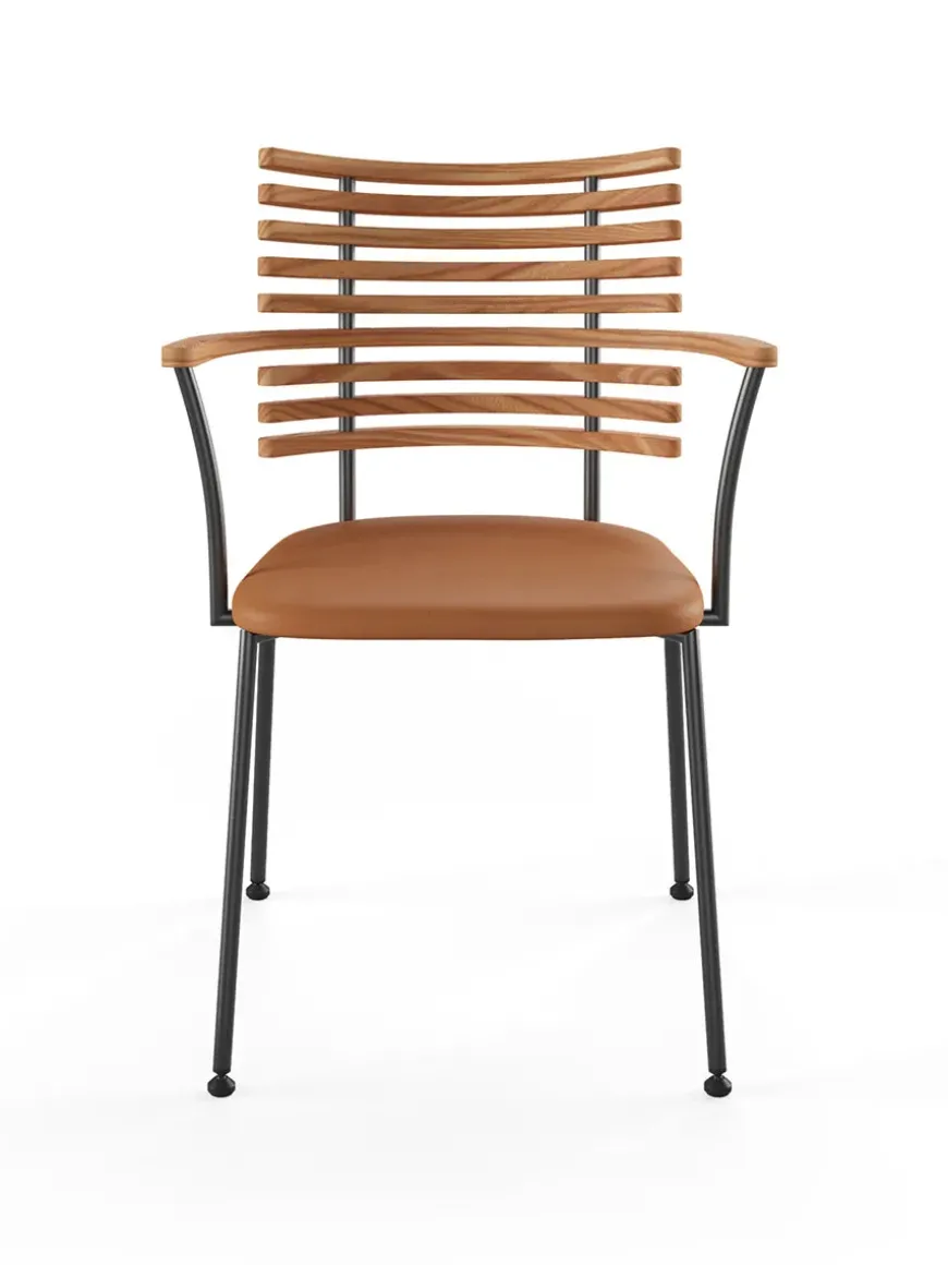 Tiger Armstol, sort læder fra Naver Collection