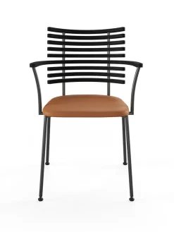 Tiger Armstol, sort læder fra Naver Collection