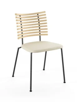 Tiger Stol, creme læder fra Naver Collection