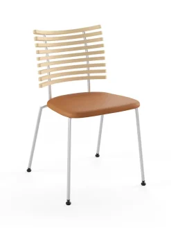 Tiger Stol, creme læder fra Naver Collection