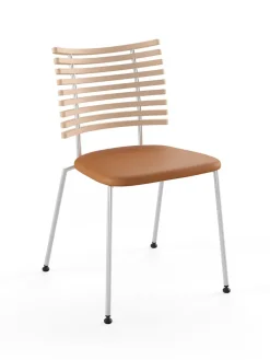 Tiger Stol, creme læder fra Naver Collection