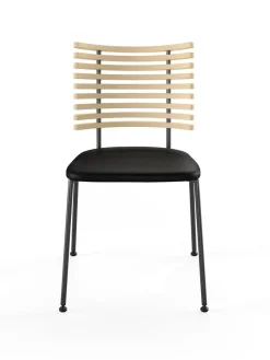 Tiger Stol, sort læder fra Naver Collection