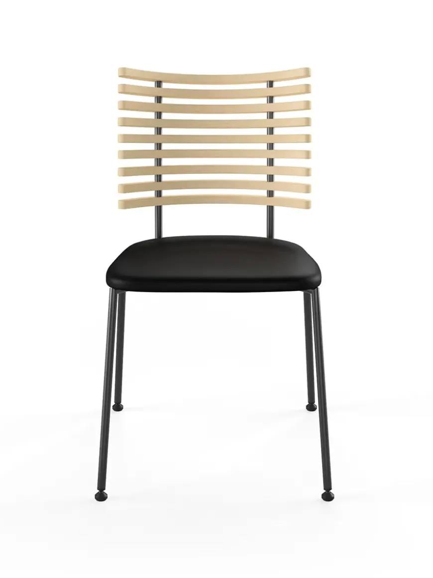 Tiger Stol, sort læder fra Naver Collection