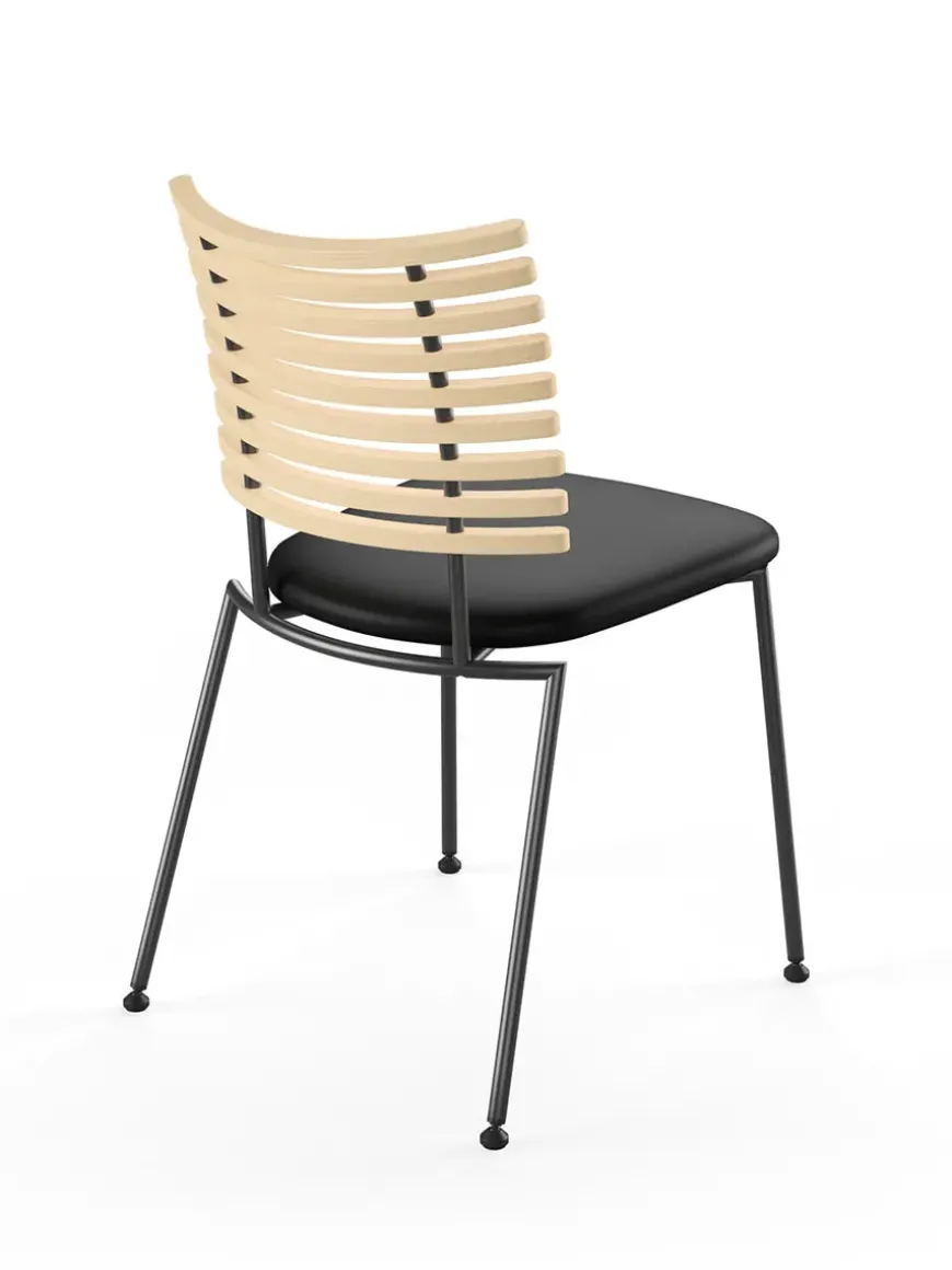 Tiger Stol, sort læder fra Naver Collection