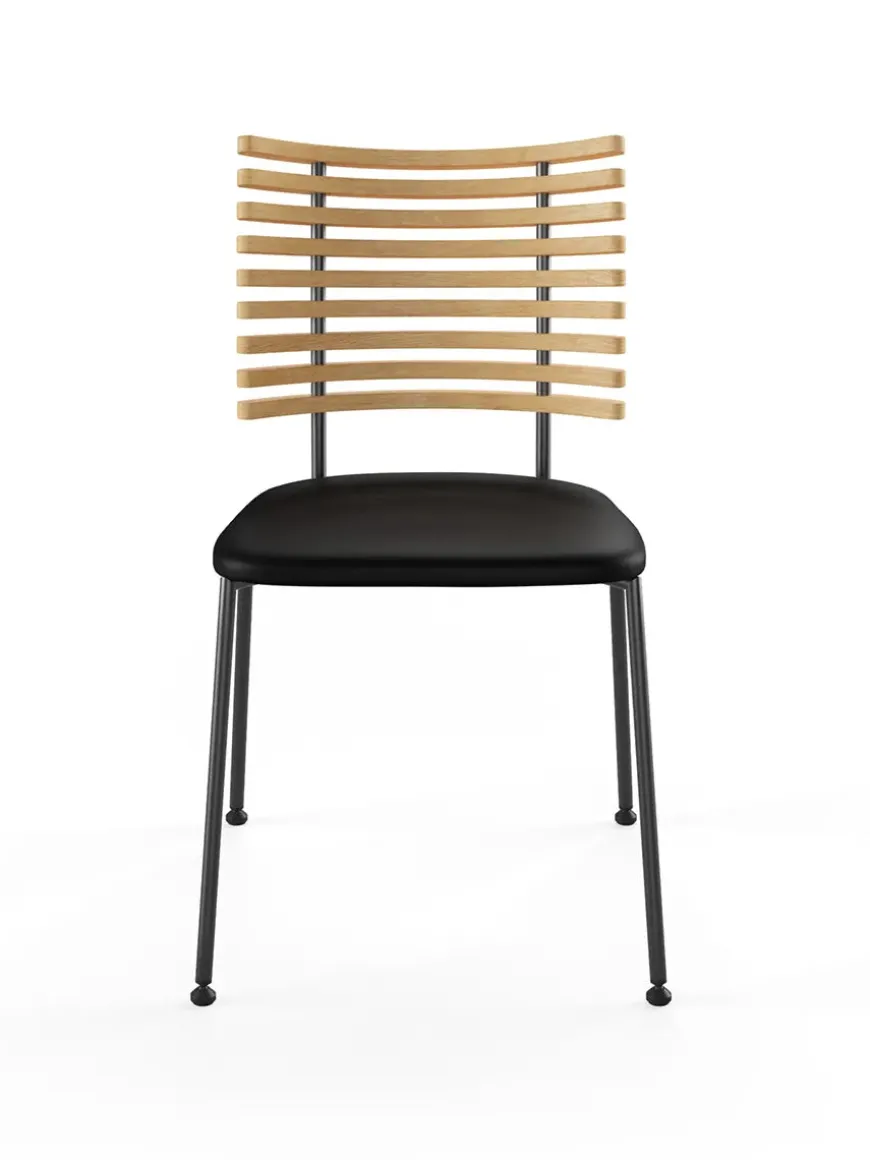 Tiger Stol, sort læder fra Naver Collection