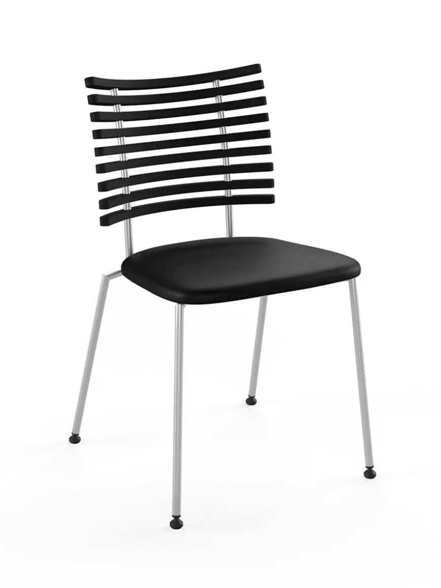 Tiger Stol, sort læder fra Naver Collection